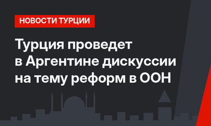 Турция проведет в Аргентине дискуссии на тему реформ в ООН