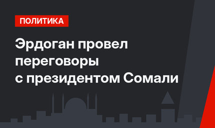 Эрдоган провел переговоры с президентом Сомали