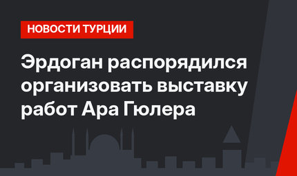 Эрдоган распорядился организовать выставку работ Ара Гюлера