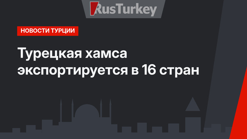 Турецкая хамса экспортируется в 16 стран