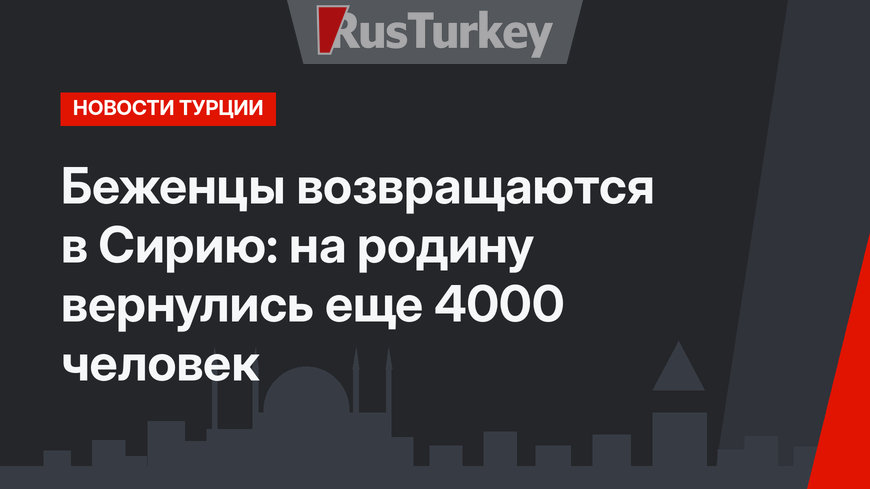 Беженцы возвращаются в Сирию: на родину вернулись еще 4000 человек