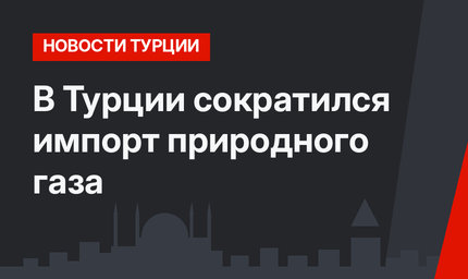 В Турции сократился импорт природного газа