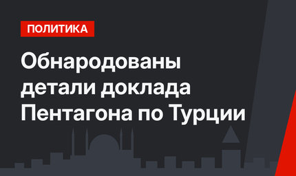 Обнародованы детали доклада Пентагона по Турции