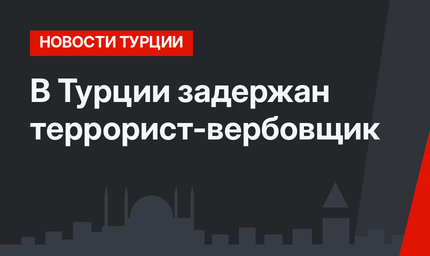 В Турции задержан террорист-вербовщик