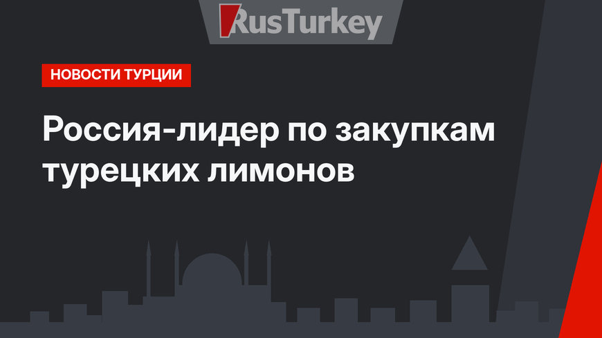 Россия-лидер по закупкам турецких лимонов