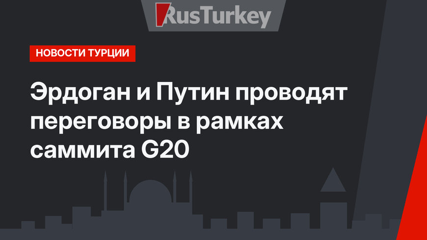 Эрдоган и Путин проводят переговоры в рамках саммита G20
