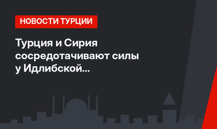Турция и Сирия сосредотачивают силы у Идлибской демилитаризованной зоны