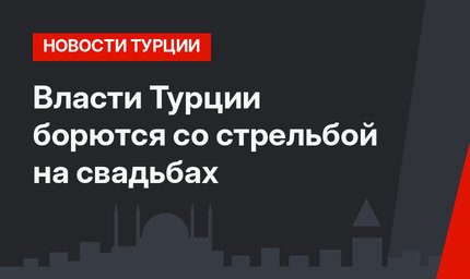 Власти Турции борются со стрельбой на свадьбах