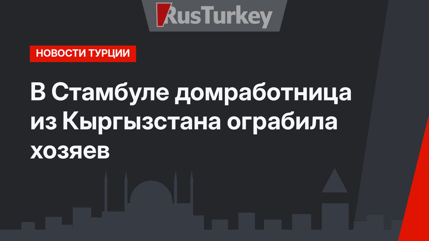 В Стамбуле домработница из Кыргызстана ограбила хозяев