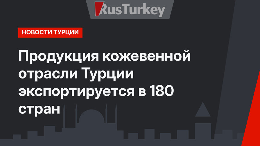Продукция кожевенной отрасли Турции экспортируется в 180 стран 