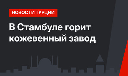 В Стамбуле горит кожевенный завод