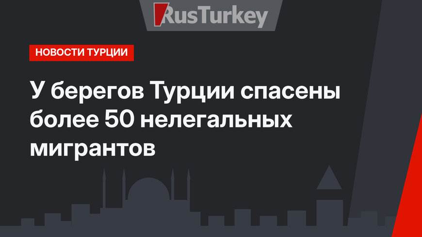 У берегов Турции спасены более 50 нелегальных мигрантов