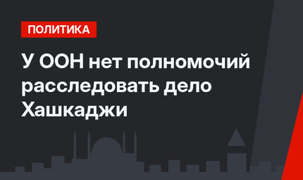 У ООН нет полномочий расследовать дело Хашкаджи