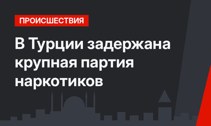 В Турции задержана крупная партия наркотиков