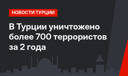 В Турции уничтожено более 700 террористов за 2 года