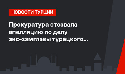 Прокуратура отозвала апелляцию по делу экс-замглавы турецкого HalkBank
