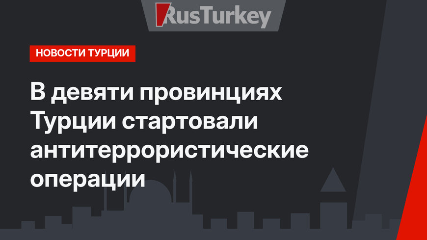 В девяти провинциях Турции стартовали антитеррористические операции