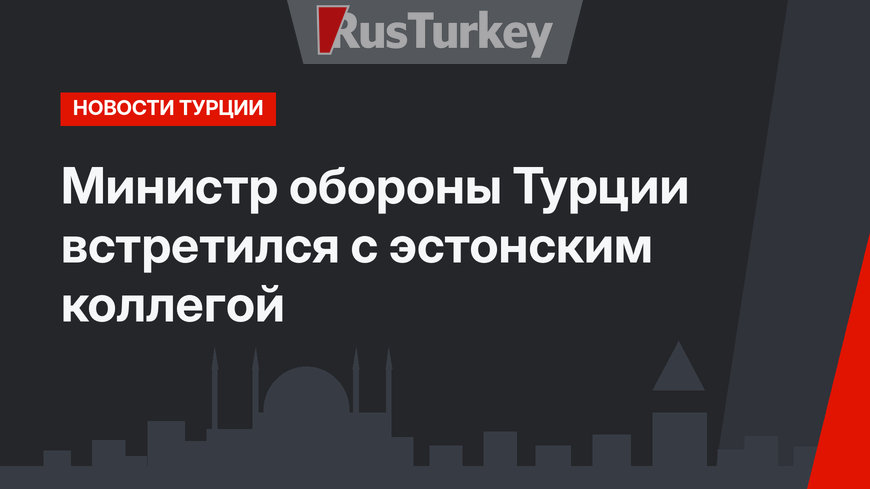 Министр обороны Турции встретился с эстонским коллегой