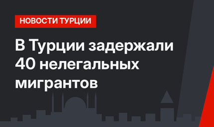 В Турции задержали 40 нелегальных мигрантов