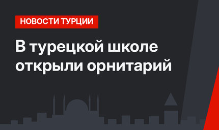 В турецкой школе открыли орнитарий