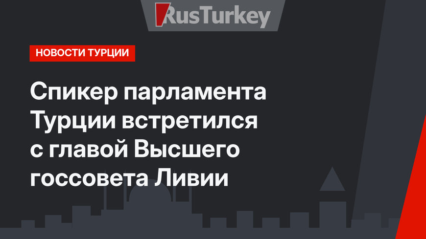 Спикер парламента Турции встретился с главой Высшего госсовета Ливии
