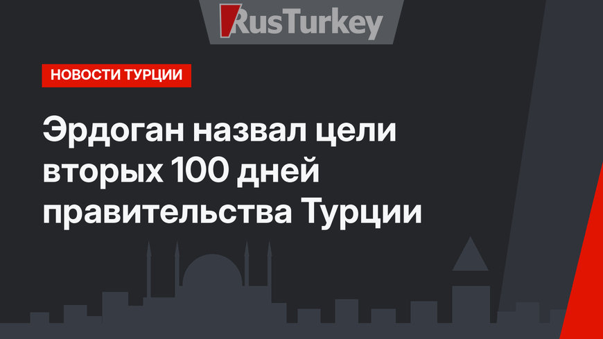 Эрдоган назвал цели вторых 100 дней правительства Турции