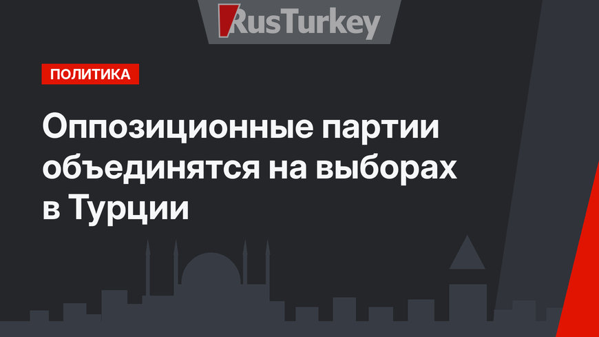 Оппозиционные партии объединятся на выборах в Турции