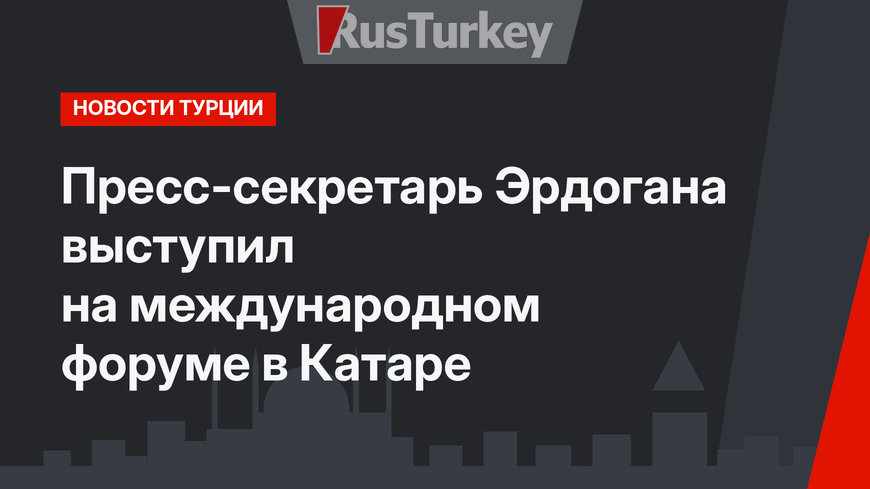 Пресс-секретарь Эрдогана выступил на международном форуме в Катаре