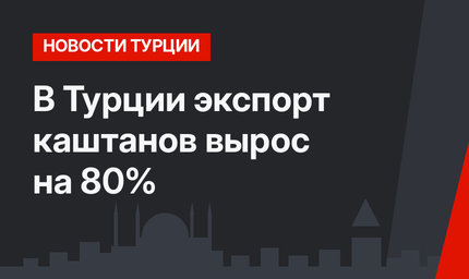 В Турции экспорт каштанов вырос на 80%