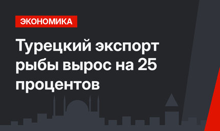 Турецкий экспорт рыбы вырос на 25 процентов