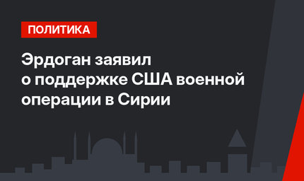 Эрдоган заявил о поддержке США военной операции в Сирии