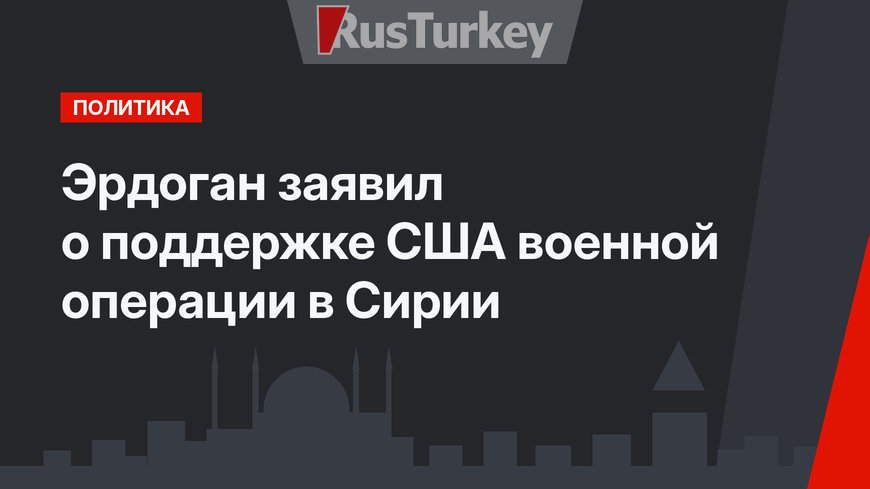 Эрдоган заявил о поддержке США военной операции в Сирии
