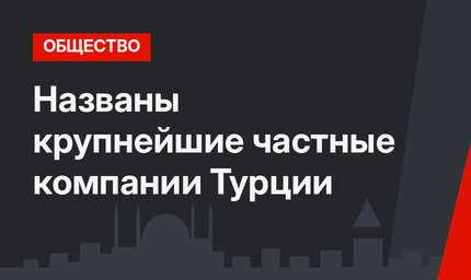 Названы крупнейшие частные компании Турции