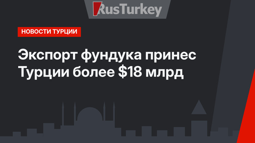 Экспорт фундука принес Турции более $18 млрд 