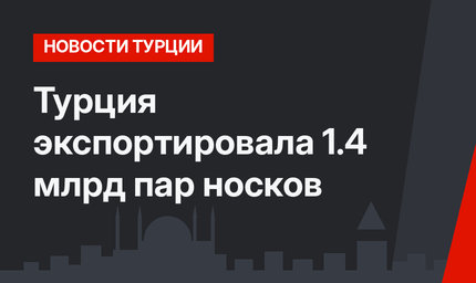 Турция экспортировала 1.4 млрд пар носков