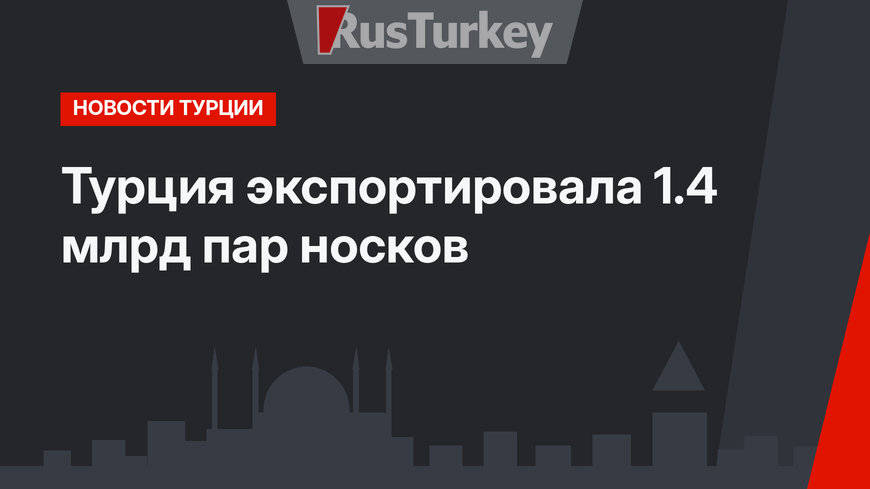 Турция экспортировала 1.4 млрд пар носков