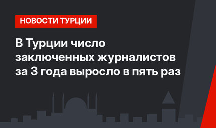 В Турции число заключенных журналистов за 3 года выросло в пять раз