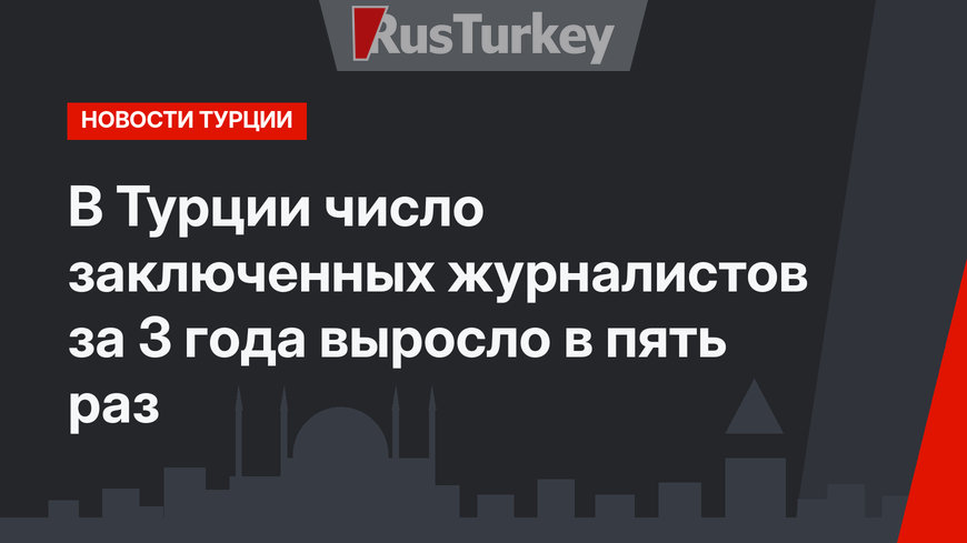 В Турции число заключенных журналистов за 3 года выросло в пять раз
