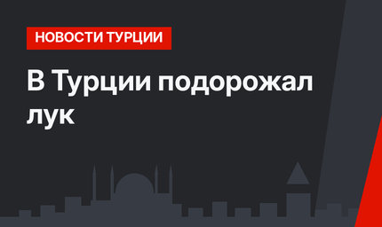 В Турции подорожал лук