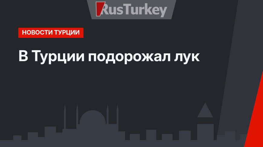 В Турции подорожал лук