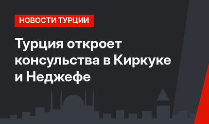 Турция откроет консульства в Киркуке и Неджефе