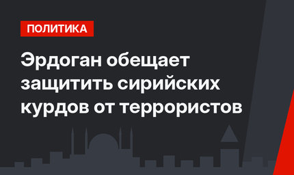 Эрдоган обещает защитить сирийских курдов от террористов