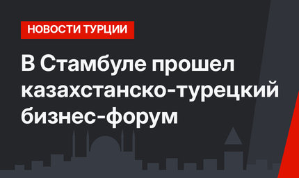 В Стамбуле прошел казахстанско-турецкий бизнес-форум 