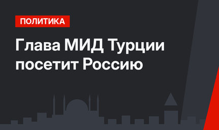 Глава МИД Турции посетит Россию