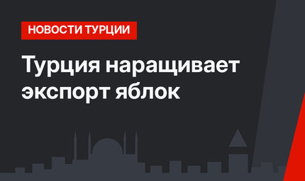 Турция наращивает экспорт яблок