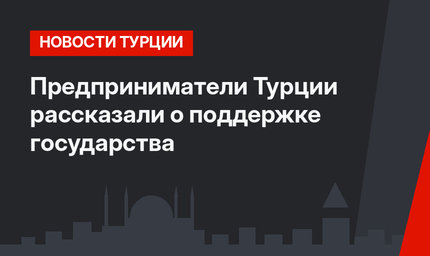 Предприниматели Турции рассказали о поддержке государства
