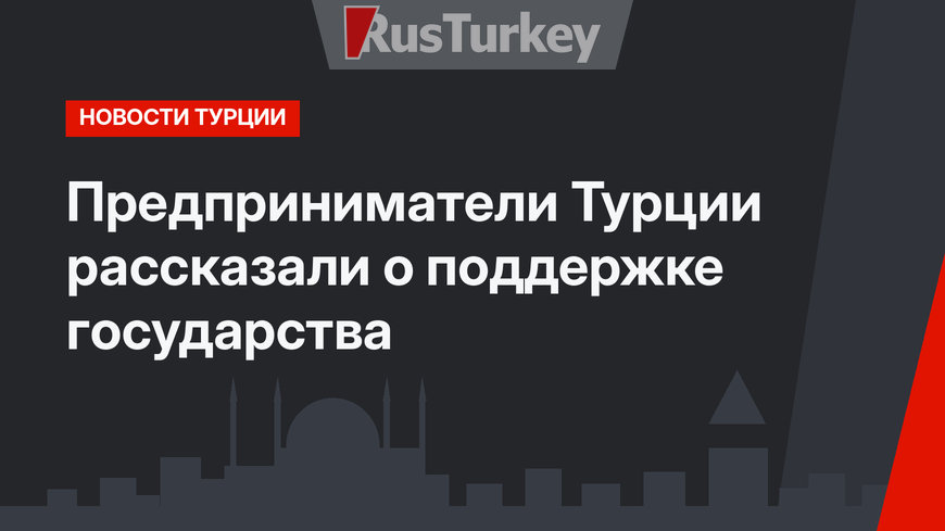 Предприниматели Турции рассказали о поддержке государства