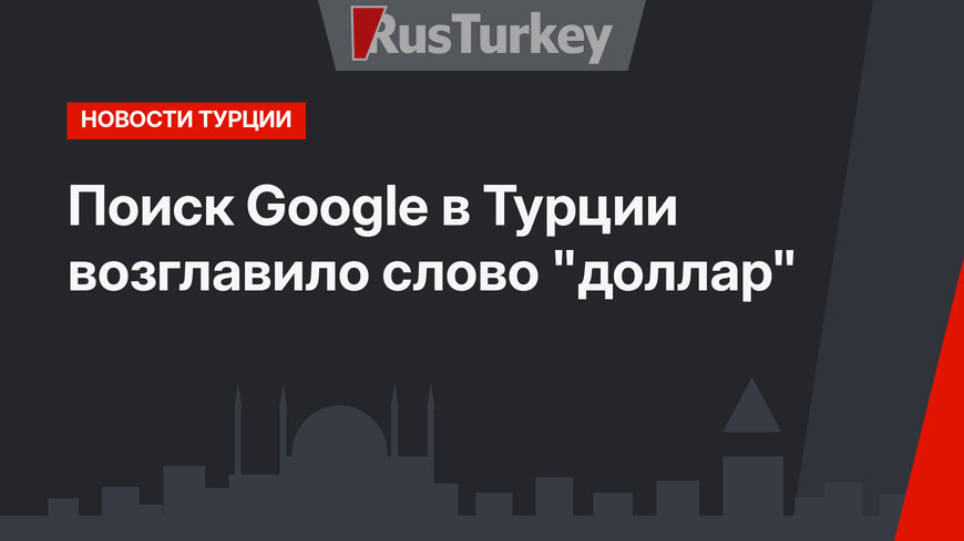 Поиск Google в Турции возглавило слово "доллар"