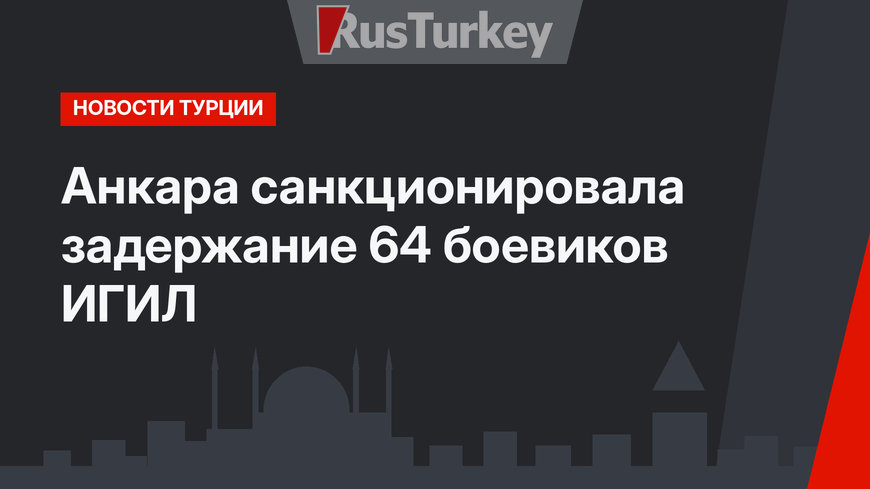 Анкара санкционировала задержание 64 боевиков ИГИЛ
