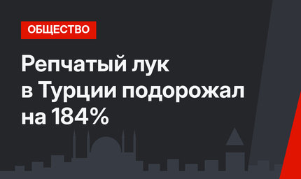 Репчатый лук в Турции подорожал на 184%